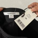 NWT CARVEN Jupe Crepon 999 noir Size US 10 Black Photo 4