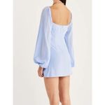 RUMER Camille Mini Dress Cutout Blue Size XS Revolve‎ Photo 1