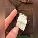 Trina Turk Y2K Babydoll Chocolate Silk blend Floral Top, Size Large Photo 5