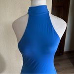 Lululemon Wundermost Blue Ultra-Soft Nulu Mockneck Sleeveless Bodysuit Medium Photo 4