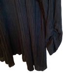 JM Collection 🖤 Ultra Lightweight Long (31”) 3/4 Ruched Sleeve Open Summer Cardigan, Plus 2X Photo 9