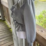 Gypsies & Moondust  Silver Blouse Size M Photo 2