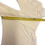 Micas White Ribbed Off Shoulder Long Sleeve Shirt Small Photo 6