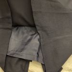 Navy Blue Japanese Made Skirt Light Sheer Material with Silky Lining Zip Up Back Photo 6