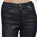 Tractr Olive Green Suede Line Pattern Skinny Jeans 4/27 Photo 1