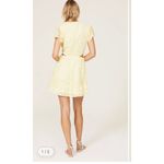 Show Me Your Mumu Merrit Cut Out Mini Dress Yellow Small Short sleeve Floral Photo 2