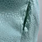 Entro  Light Blue Textured Mini Dress babydoll S animal print shiny monochromatic Photo 2