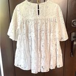 Like New Merlette Brandt Eyelet Tiered
Swing Blouse White Medium Retail $500.00 Photo 13