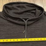 Athleta  Blissful Cowl Neck Hoodie Sweater Charcoal Grey Heather Size L Photo 11