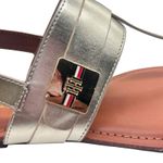 Tommy Hilfiger  Thong Sandals Womens 10M Gold Buckle Detail‎ Summer Shoes Photo 8