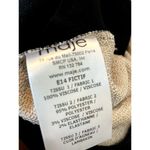 Maje Debardeur de Paille Microsequin Gold Top w Lamb Leather Straps 3 Large L Photo 7