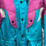 Vintage Blizzard ski Jacket Coat pi k Turquoise women's XL Blue Photo 1