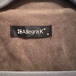 Allegra K  Casual Short Soft Zip Up Faux Suede Biker Moto Jacket - Olive Green‎ Photo 2