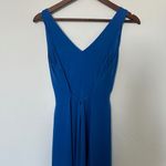 Catherine Malandrino Sleeveless V-Neck Midi Dress Blue Size Medium Photo 3