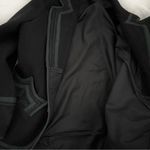 None Black Blazer Wool Appliqué Design Two Button Closure VINTAGE Retro Photo 7