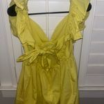 Amazon Yellow Puffy sleeve dress  Photo 1