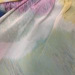 Donna Morgan  100% Silk Colorful Floral Strapless Mini Dress Chiffon size 20W Photo 5