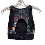 Athleta  Medium Movement Floral Sports Bra Black Red Size Small Photo 5