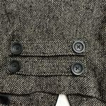 CAbi NWT  | Black Tan Wool Blend Tweed Biker Jacket Blazer Cropped Moto Jacket Photo 5