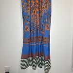 Bohemian Blue and Orange Maxi Dress Photo 1