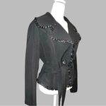 D.F.A. Brand Women's Black Ruffle Jacket Photo 1