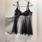 Chic Black Sheer Chemise Size L Photo 4