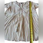 Torrid Babydoll Crinkle Gauze Crochet Inset Lace Up Top Womens 2X Photo 14