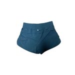 Walmart Color Block Two Tone Blue Striped Athleisure Shorts Photo 1