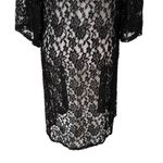 MAUVE Dressy Black Floral Lace Maxi Open Long Cardigan Size Small NWT Photo 8