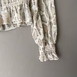 Lucy Paris ‎ sz S tan animal print victorian collar blouse NWOT Photo 9