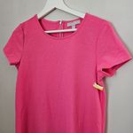 Chelsea28 Dress Mini Short Sleeve Dress Casual Barbie Pink Solid Crewneck Photo 2
