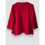 Sag Harbor Cardigan Cotton Blend 2in1 Soft Knit Comfort Pullover Red Size XL NWT Photo 4