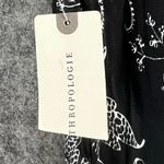 Anthropologie  Bias Satin Midi Skirt 8 Black Floral Romantic Fairy Whimsygoth NEW Photo 10