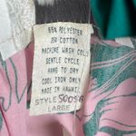 Vintage NWT Hawaiian Dress‎ Deadstock Off The Shoulder Lauren Michele Lrg Ruffle Pink Size L Photo 7