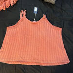Universal Threads Universal Thread NWT Women's Coral Scoop‎ Neck Soft Stretch Slim Fit Cotton Tank Photo 1