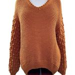 Harper Heritage Women's Slouchy Button Back V-Neck Pullover Sweater Size Medium Photo 0