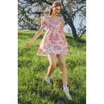 Urban Outfitters  x Laura Ashley Babydoll Penelope Cherub Boho‎ Dress Womens Sz L Photo 1