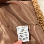 Tan Plush Long Oversized Peacoat Trench Button Front Jacket Size 2X Photo 4