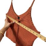 Intermix Cheyenne Crochet Tank Top Spaghetti Straps Burnt Orange Women’s Size S Photo 6