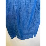 ASOS Lightweight Soft Denim Halter Slip Dress Criss Cross Straps EUC Sz 12 Mini Photo 2