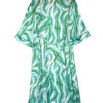 Target x DVF Long Satin Disco Zebra Green Robe Photo 8