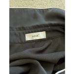 AXAX Black Off The Shoulder Top Size S Contrast Trim White Cuffs Button Front Photo 3