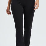 American Giant Womens Black Bootcut Leggings Size 6 Made in USA Casual Comfort Photo 0