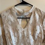 Altar'd State Altar’d State Ivory Floral Lace Dress Photo 2