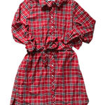 Foxcroft  Non-iron Red Plaid Shirt Dress 18 Photo 0