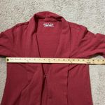 Royal Robbins  Women's Red Long Sleeve Open Front Cardigan Sweater Organic Cotton Photo 2