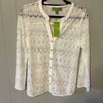 NWT Island Republic White Crochet Top Size Small White Photo 0