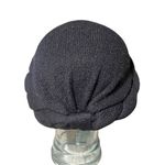 Vintage Italian Betmar Black Braided Turban Hat Cover Up Women One Size Black Photo 10