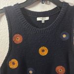 Madewell  Embroidered Sweater Vest Tank Night Vision Navy M Photo 6