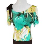 A'Gaci Womens  Cold Shoulder Empire Waist Top - Sz S Photo 0